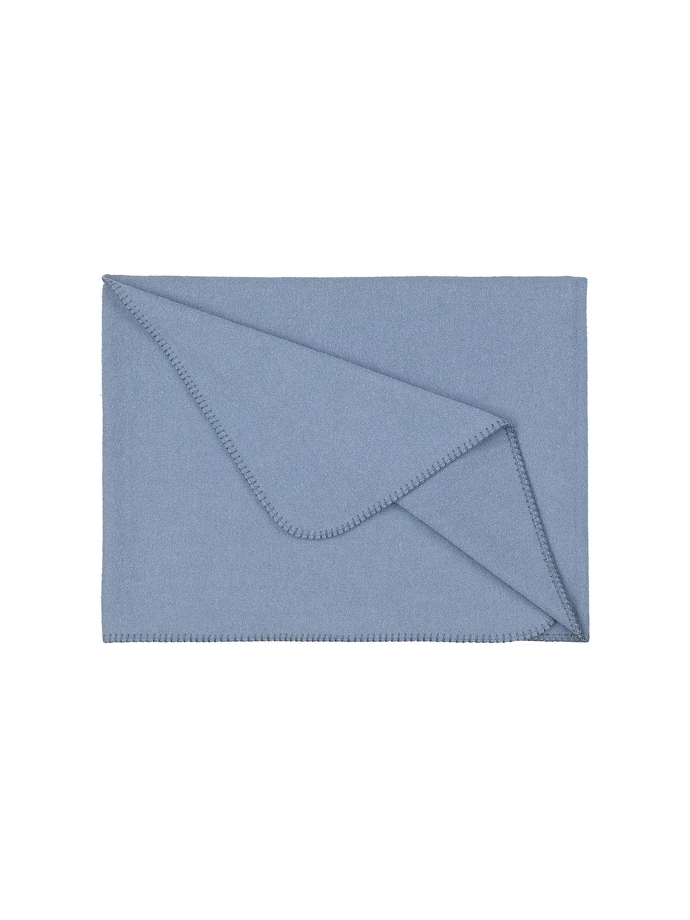 STEINER 1888 | Wolldecke - Plaid Sophia 145x190cm Aqua | hellblau